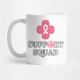 Breast cancer support squad pink Mug